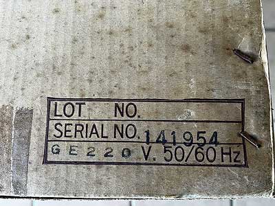 Korg MS-20 141954 (b) box serial number stamp
