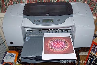 HP CP1700 with printout