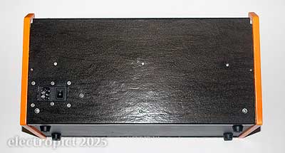 the case assembled from the rear, mostly black painted panel with screws, though some aren’t in yet