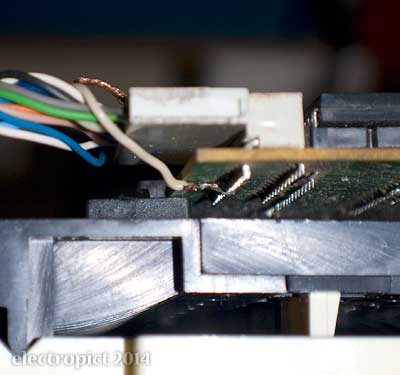 a connection resoldered direct rather than recrimped