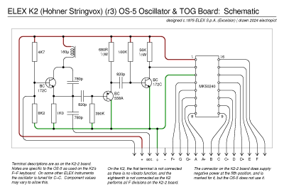 K2 OS-5 Oscillator & TOG Board Schematic