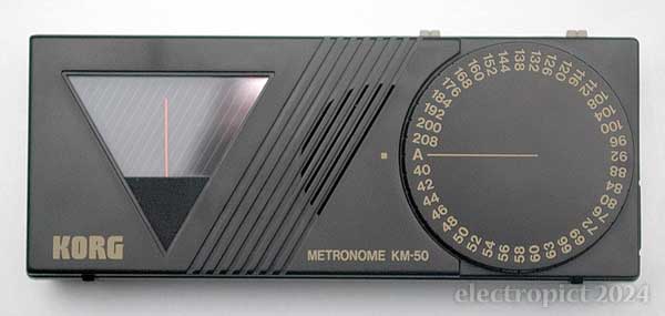 front side of the KM-50 metronome