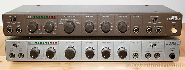 Korg SD-400 and SD-200 front panels